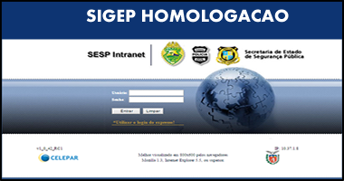 SIGEP HOMOLOGAÇÃO