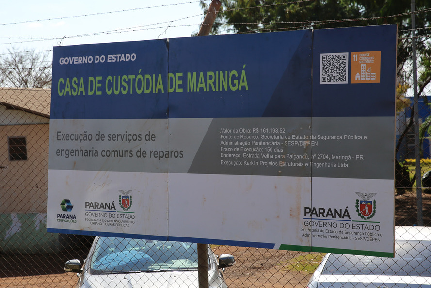 Casa de Custodia de Maringa - Execucao de servicos de  engenharia comuns e reparos -  03/08/2020 -  Foto: Geraldo Bubniak/AEN