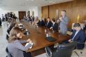 A governadora Cida Borhgetti durante a 3 Reunião de Integração das Forças de Segurança. - Curtiiba/Pr, 10 de maio de 2018 - Foto Jonas Oliveira/Governadoria