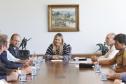 Governadora Cida Borghetti, assina convênio para contrução de 3 novos presídios. Participaram: deputado federal Ricardo Barros, cel. Hélio, entre outros.Curitiba, 20-12-18.Foto: Arnaldo Alves / ANPr