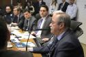 O governador Carlos Massa Ratinho Junior e o ministro da Justiça Sergio Moro, participaram da Encontro do Conselho Nacional de Secretários de Estado da Justiça, Cidadania, Direitos Humanos e Administração Penitenciária, que realiza-se no Palácio Iguaçu. Participaram: os secretários: de Segurança Pública, cel. Romulo Marinho Soares; entre outros. N/F: secretário da Justiça e Direitos Humanos de Pernambuco e presidente do CONSEJ, Pedro Eurico.Curitiba, 04-10-19.Foto: Arnaldo Alves / AEN.