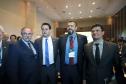 O governador Carlos Massa Ratinho Junior e o ministro da Justiça Sergio Moro, participaram da Encontro do Conselho Nacional de Secretários de Estado da Justiça, Cidadania, Direitos Humanos e Administração Penitenciária, que realiza-se no Palácio Iguaçu. Participaram: os secretários: de Segurança Pública, cel. Romulo Marinho Soares; entre outros.Curitiba, 04-10-19.Foto: Arnaldo Alves / AEN.