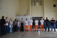 Presos concluem treinamento de combate a incêndio em penitenciária de Piraquara