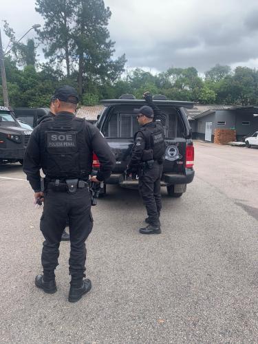 Polícia Penal cumpre mandados de prisão de monitorados por tornozeleira eletrônica