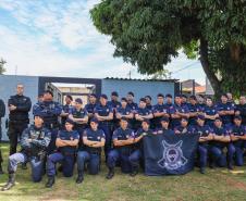 Polícia Penal do Paraná ministra instruções de técnicas não letais a 60 alunos da Guarda Municipal de Londrina