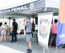 Exposição da Polícia Penal em conjunto com as demais forças policiais irá acontecer em Caiobá neste sábado