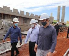 Secretário da Segurança Pública acompanha obras da nova Cadeia Pública de Foz do Iguaçu