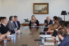 A governadora Cida Borhgetti durante a 3 Reunião de Integração das Forças de Segurança. - Curtiiba/Pr, 10 de maio de 2018 - Foto Jonas Oliveira/Governadoria