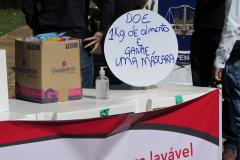 AVISO DE PAUTA - DIA 23/04 - DAS 9 ÀS 18H30 - Depen de Cascavel troca alimentos por máscara em ação beneficente em parceria com a Comunidade Evangélica