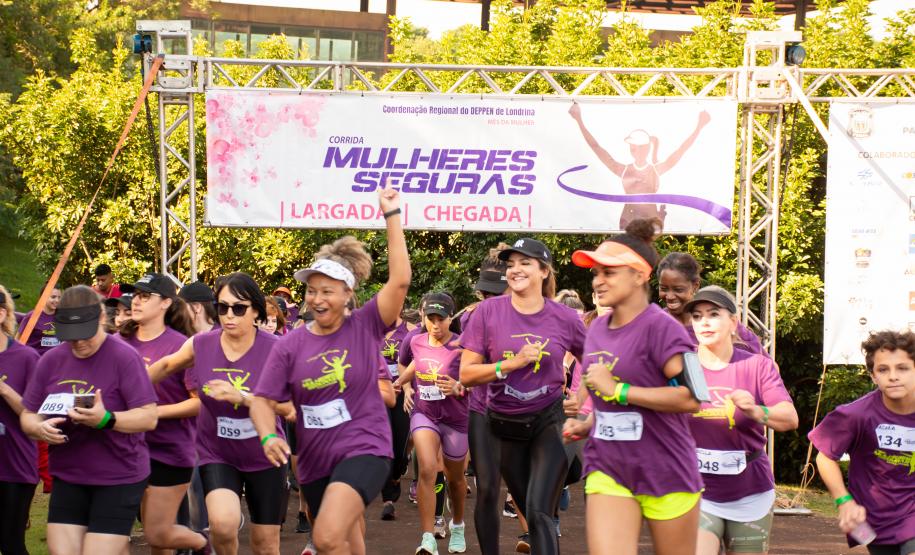 2 ª edição da Corrida Mulheres Seguras reuniu mais de 300 participantes em Londrina