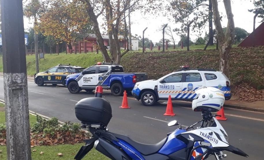 Maio Amarelo: Polícia Penal do Paraná realiza ações de educação no trânsito e prevenção de acidentes