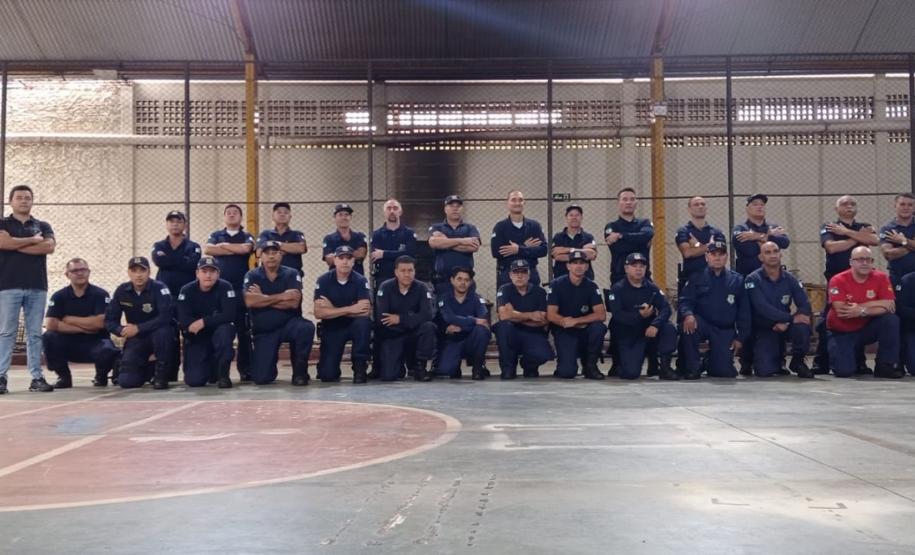 Policiais Penais realizam treinamento para guardas patrimoniais de Cascavel