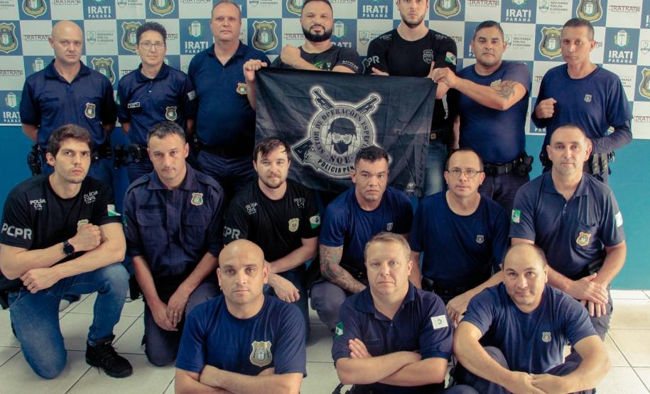 Polícia Penal instrui agentes da Polícia Civil e Guarda Municipal de Irati em imobilização e algemamento