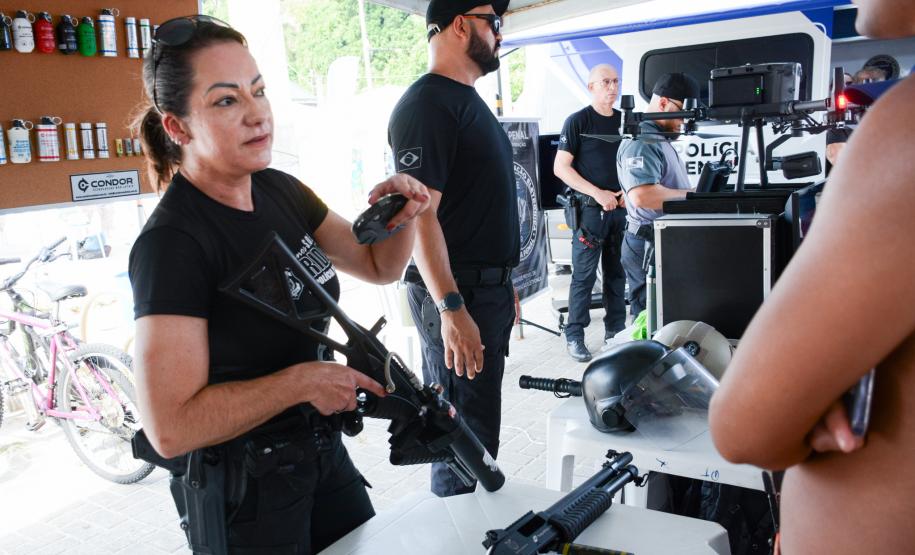 Exposição da Polícia Penal em conjunto com as demais forças policiais irá acontecer em Caiobá neste sábado