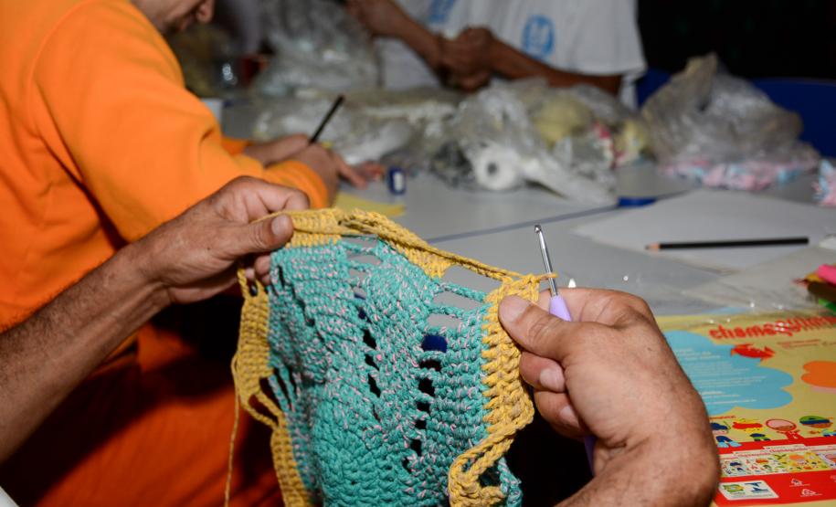 Programa de Terapia Ocupacional auxilia no desenvolvimento de apenados do Complexo Médico Penal, em Pinhais