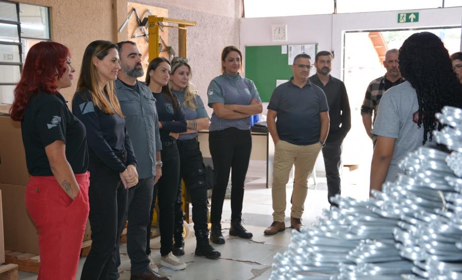 Policiais penais do Mato Grosso do Sul visitam sistema prisional do Paraná para troca de experiências