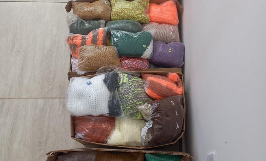 PPPR doa 590 peças de inverno a crianças de instituições sociais de Pitanga, Santa Maria do Oeste e Mato Rico