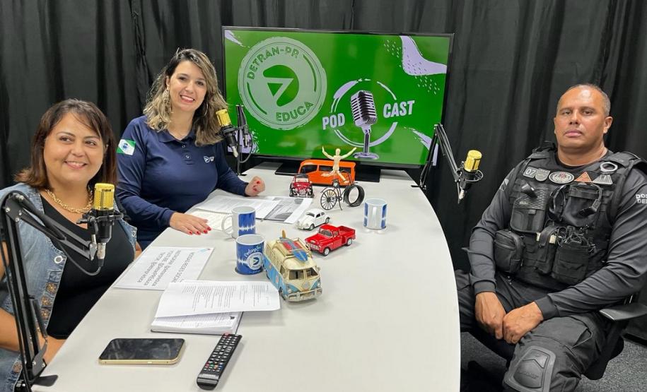 Polícia Penal compartilha rotinas de escolta no trânsito em podcast do Detran Paraná