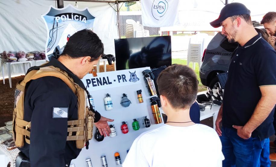 Polícia Penal expõe ações de custódia e reinserção social de apenados na ExpoGoio 2024