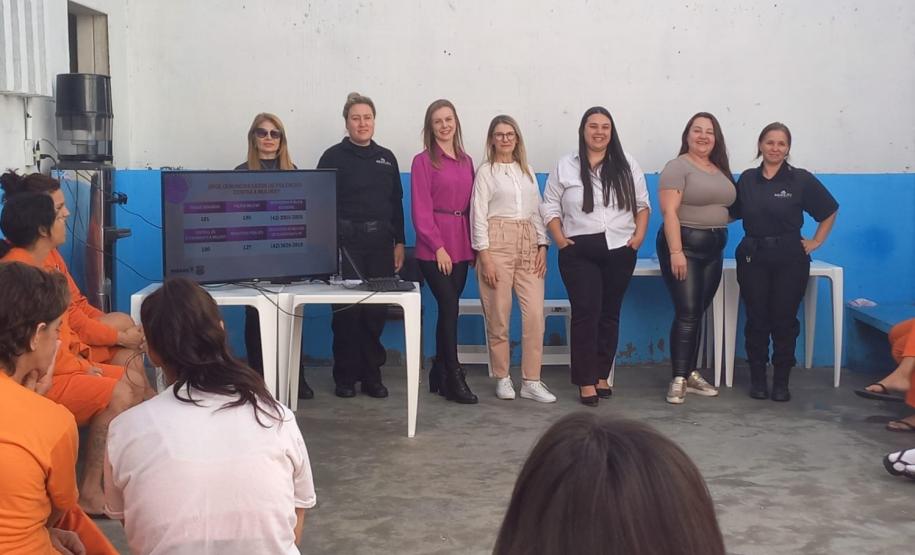 Polícia Penal do Paraná realiza ações em prol da campanha Agosto Lilás