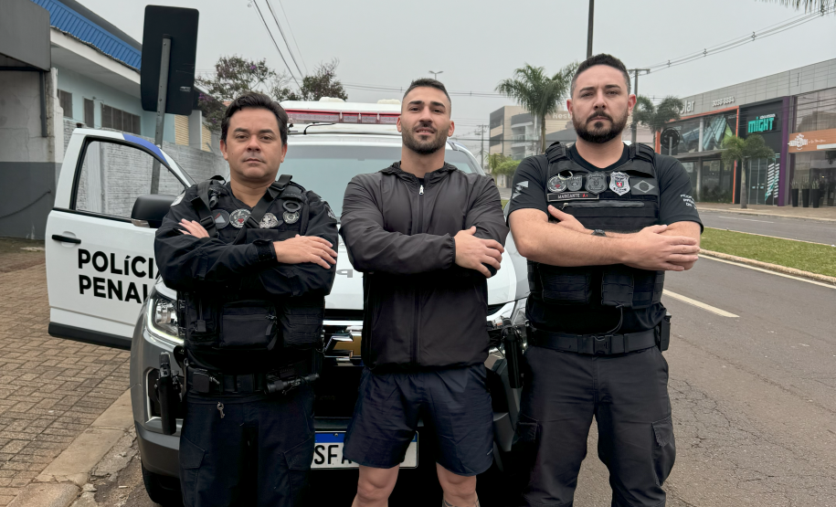 Corredor de rua percorre 18 km com o propósito de destacar o trabalho da Polícia Penal em Cascavel