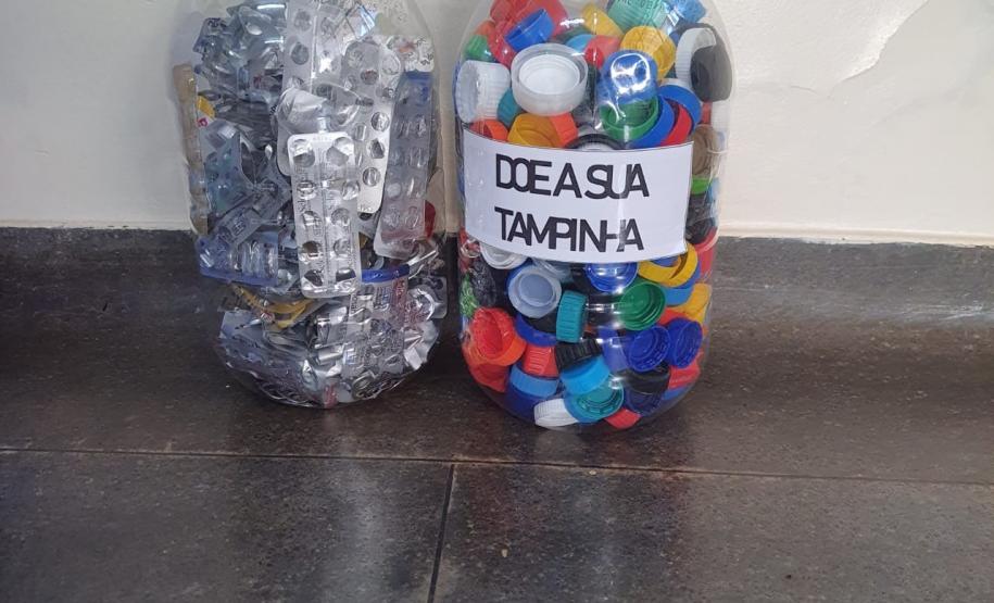 PPPR recolhe tampinhas de plástico em unidades penais em prol de ação social, em Londrina