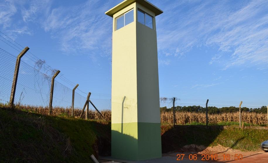 Penitenciária de Foz do Iguaçu conclui nova guarita de segurança
