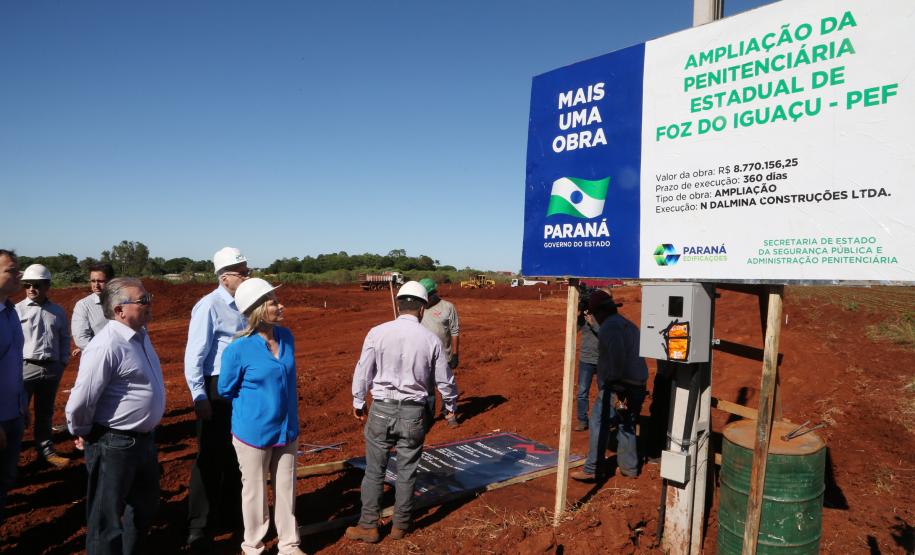 Governadora Cida Borghetti visita o local onde será construída a nova unidade penitenciária de Foz do Iguaçu. - Foz do Iguaçu, 09/11/2018 - Foto: Orlando Kissner/ANPr