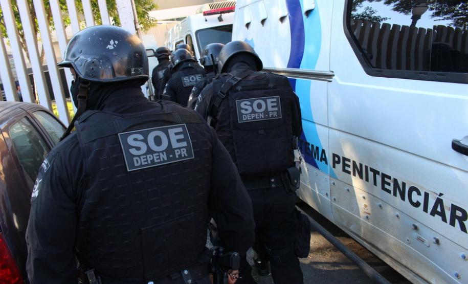 Governo transfere presos da Cadeia Pública de Rio Branco do Sul -  Rio Branco do Sul, 01/04/2019  -  Foto: Divulgação PCPR