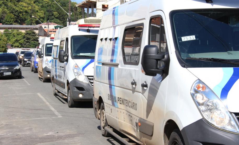 Governo transfere presos da Cadeia Pública de Rio Branco do Sul -  Rio Branco do Sul, 01/04/2019  -  Foto: Divulgação PCPR