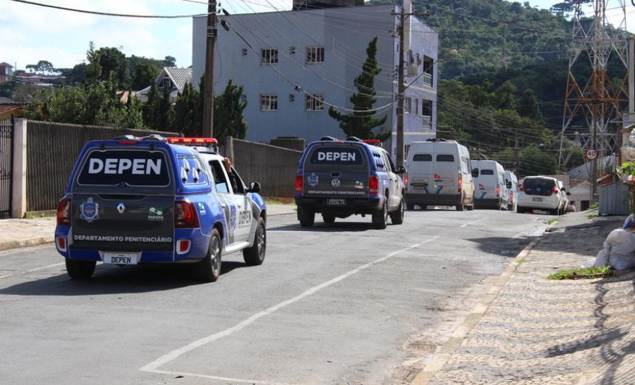 Governo transfere presos da Cadeia Pública de Rio Branco do Sul -  Rio Branco do Sul, 01/04/2019  -  Foto: Divulgação PCPR