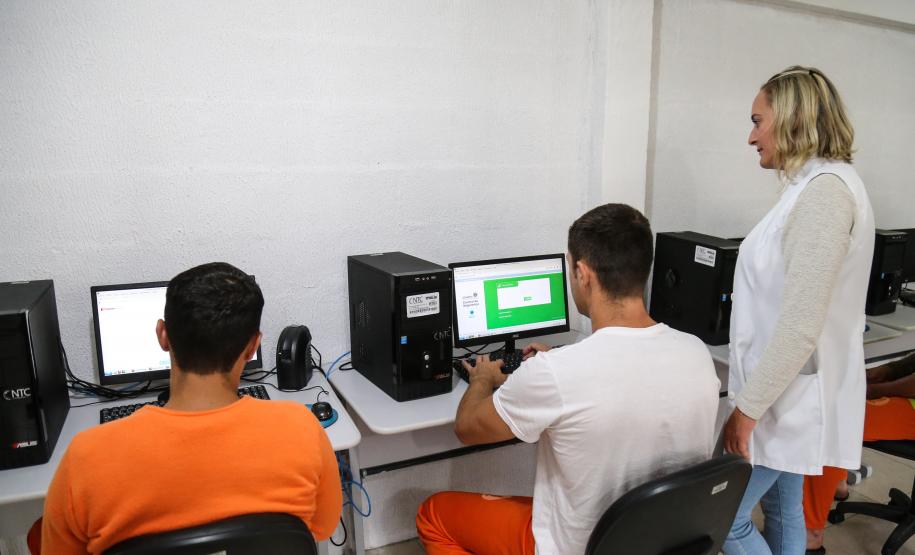 Alfabetização na Penitenciaria Central do Estado. Escola Penitenciária na unidade de progressão.   Curitiba, 28/03/2019 -  Foto: Geraldo Bubniak/ANPr