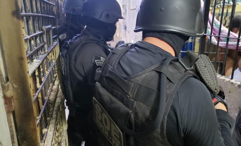SOE Maringá realiza operação de revista e frustra fuga de presos -