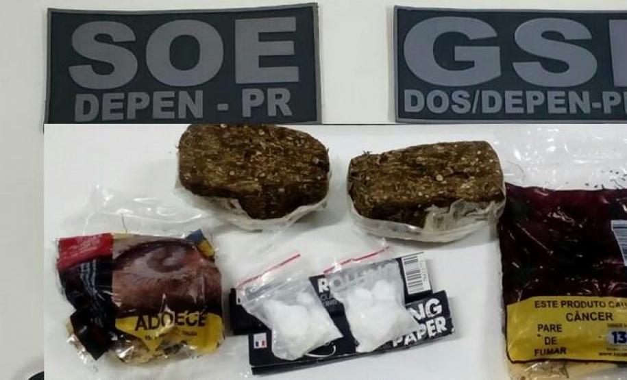 SOE Maringá prende dois homens que arremessaram maconha para o interior da Casa de Custódia de Maringá -