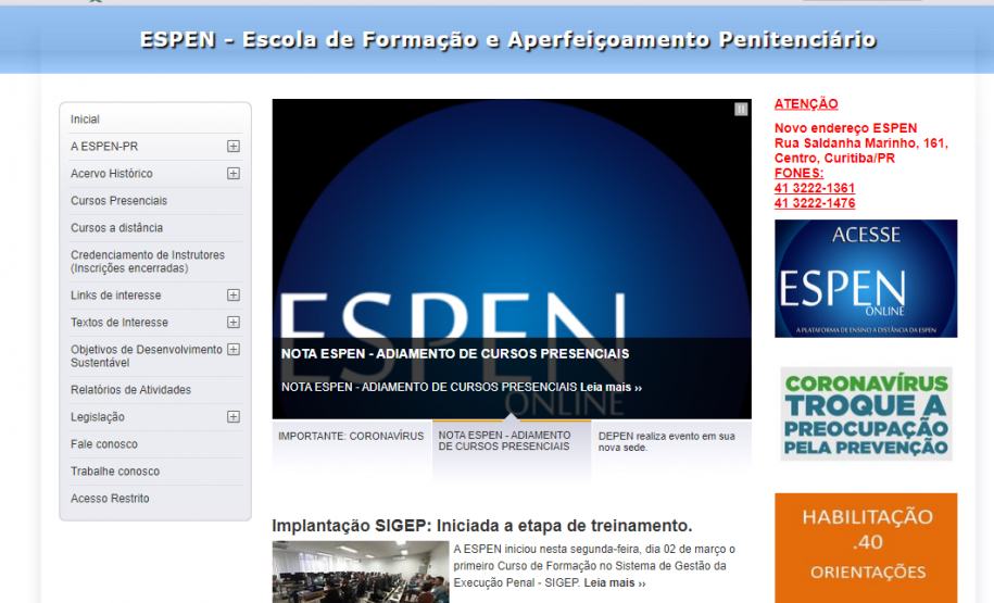 ESPEN oferta curso de escrita oficial à distância