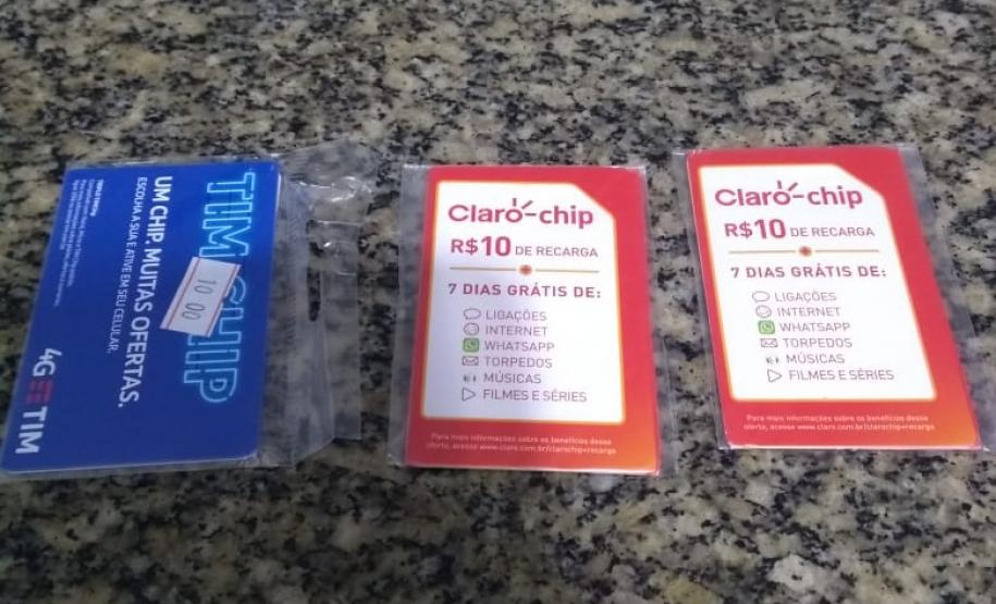 Materiais apreendidos na Cadeia Pública de Marechal Cândido Rondon