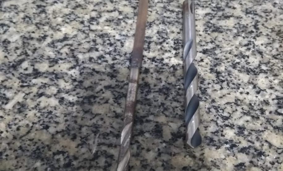 Materiais apreendidos na Cadeia Pública de Marechal Cândido Rondon