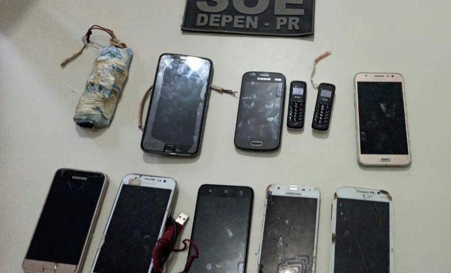 Depen apreende mais de 200 celulares e 2,6 quilos de maconha em 18 dias
