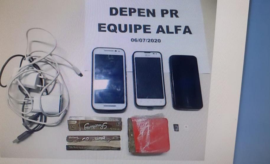 Agentes penitenciários interceptam celulares e maconha em cadeia da RMC