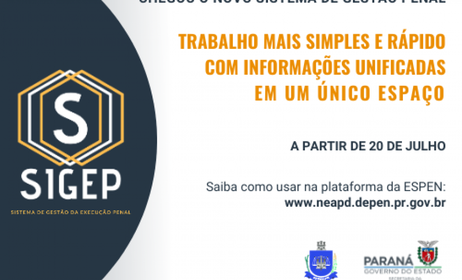 Depen inicia a migração para o novo sistema de informações penitenciárias