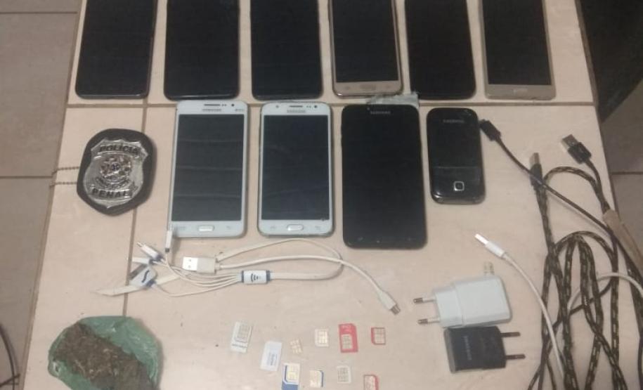 Em dois dias, Depen em Ponta Grossa apreende maconha, 20 celulares e três serras