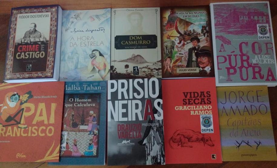 Depen recebe doação de livros do Ministério da Justiça Depen recebe doação de livros do Ministério da Justiça