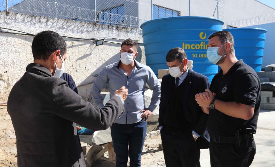 Obra de ampliação da Cadeia Pública de Curitiba está 60% concluída Obra de ampliação da Cadeia Pública de Curitiba está 60% concluída